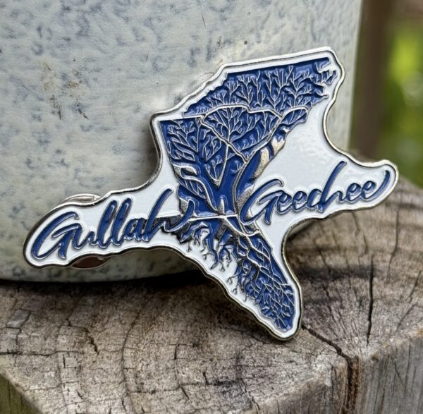 Gullah Geechee Corridor Lapel Pin – Blue & Silver Edition