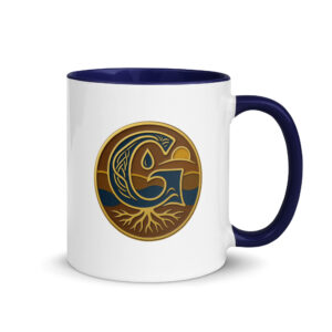 Indigo "G" Mug with Color Inside