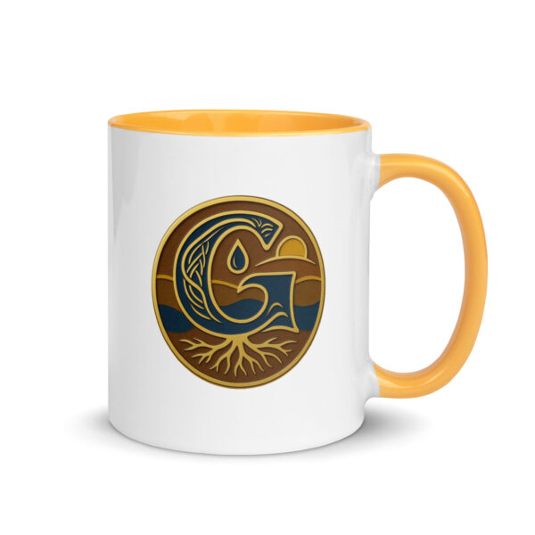 Indigo "G" Mug with Color Inside - Image 3
