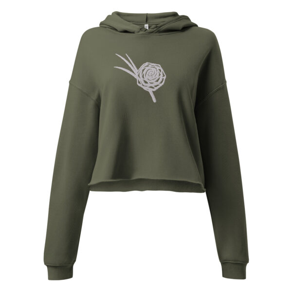Sweetgrass Rose Crop Hoodie - Image 2
