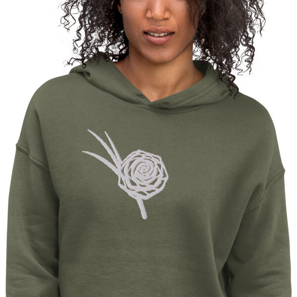 Sweetgrass Rose Crop Hoodie - Image 10