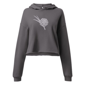 Sweetgrass Rose Crop Hoodie