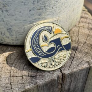 INDIGO G GOLD LAPEL PIN